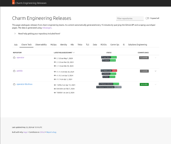 preview of releases.juju.is